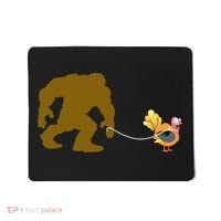 Funny Bigfoot Thanksgiving Turkey Mousepad thumb 0