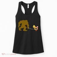 Funny Bigfoot Thanksgiving Turkey Women's Tank Top thumb 0