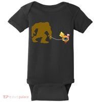 Funny Bigfoot Thanksgiving Turkey Baby Bodysuit thumb 0
