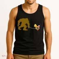 Funny Bigfoot Thanksgiving Turkey Tank Top thumb 3