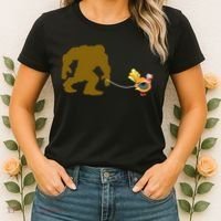 Funny Bigfoot Thanksgiving Turkey Women's T-Shirt thumb 2