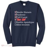 Funny Birthday In Quarantine Checklist 30th Birthday Sweatshirt thumb 0