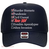 Funny Birthday In Quarantine Checklist 30th Birthday Hat thumb 0