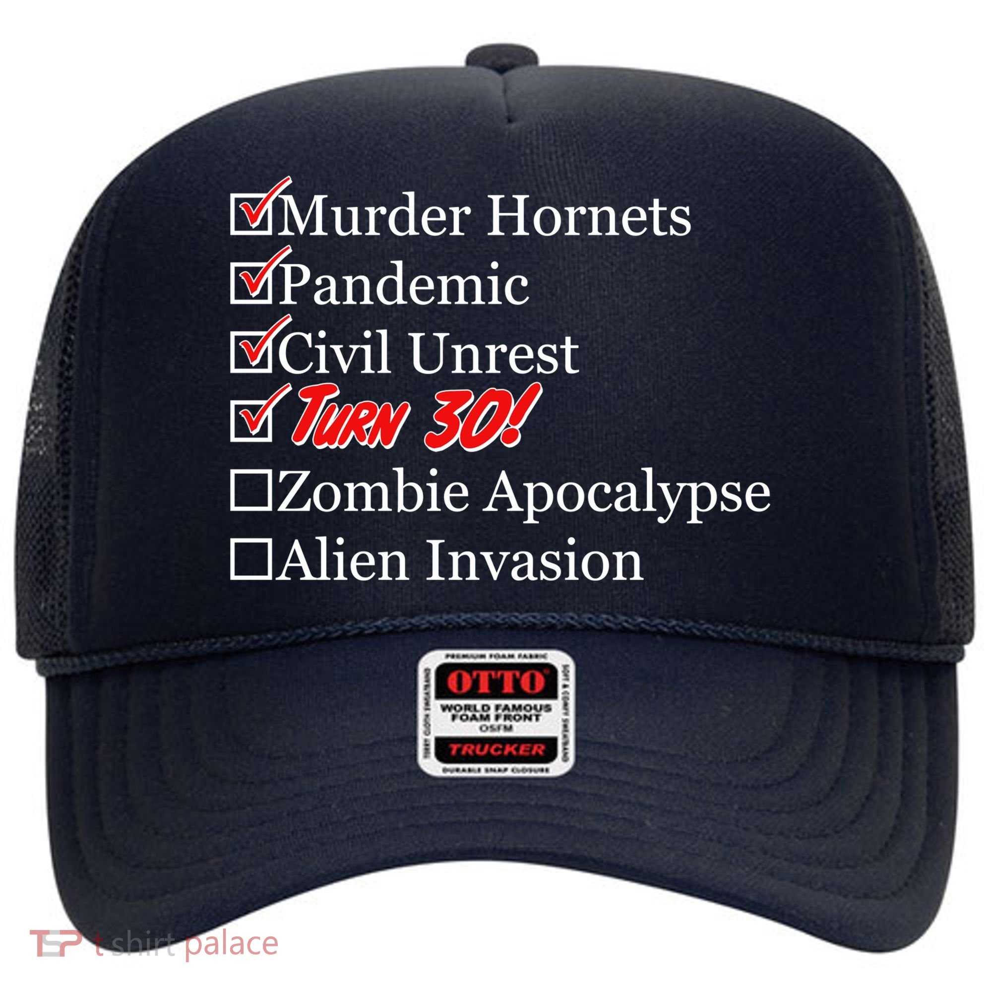 Funny Birthday In Quarantine Checklist 30th Birthday Hat