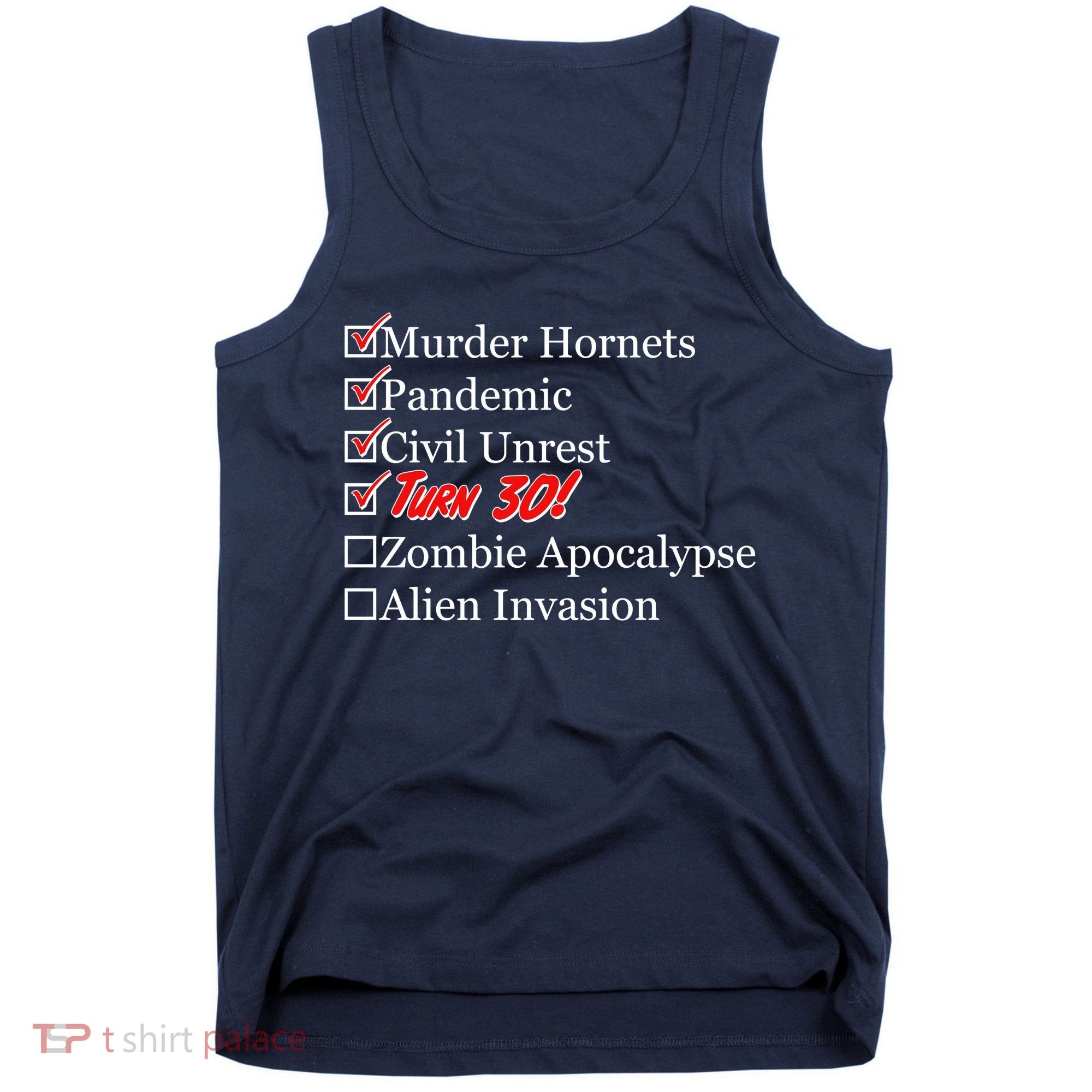 Funny Birthday In Quarantine Checklist 30th Birthday Tank Top