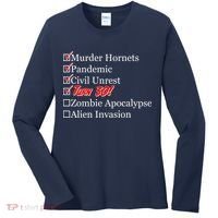 Funny Birthday In Quarantine Checklist 30th Birthday Women's Long Sleeve Shirt thumb 0