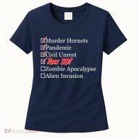Funny Birthday In Quarantine Checklist 30th Birthday Women's T-Shirt thumb 0