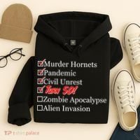 Funny Birthday In Quarantine Checklist 50th Birthday Hoodie thumb 4