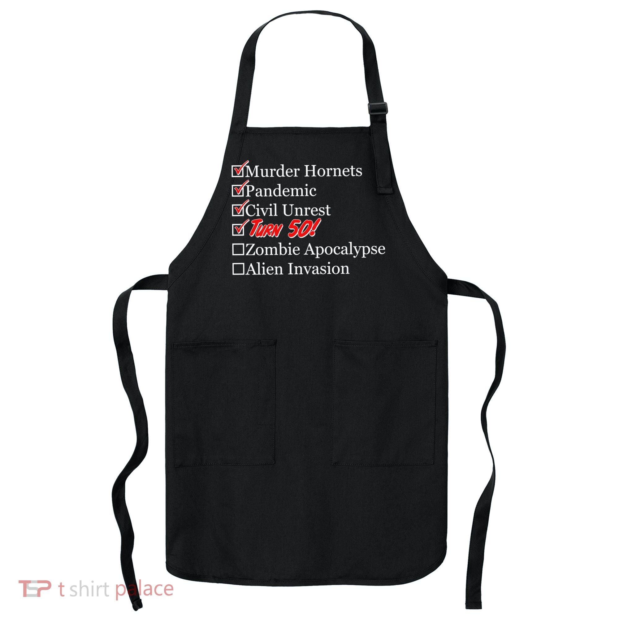 Funny Birthday In Quarantine Checklist 50th Birthday Apron