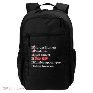 Funny Birthday In Quarantine Checklist 50th Birthday Backpack