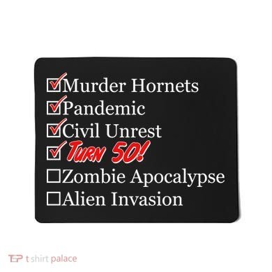 Funny Birthday In Quarantine Checklist 50th Birthday Mousepad