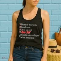 Funny Birthday In Quarantine Checklist 50th Birthday Women's Tank Top thumb 2