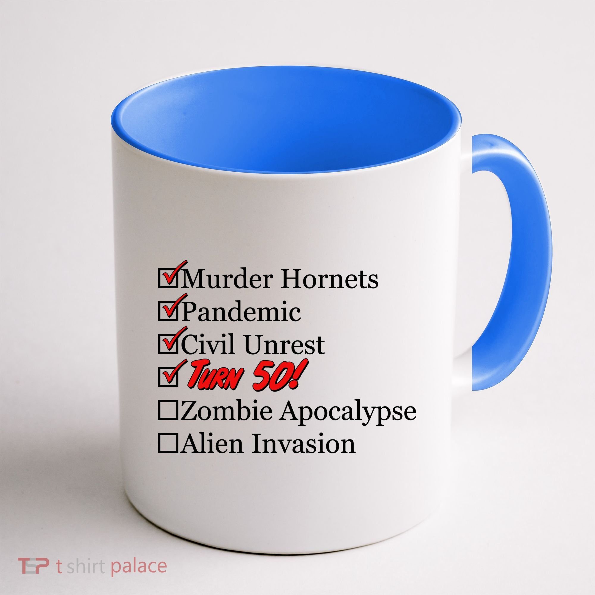 Funny Birthday In Quarantine Checklist 50th Birthday Coffee Mug