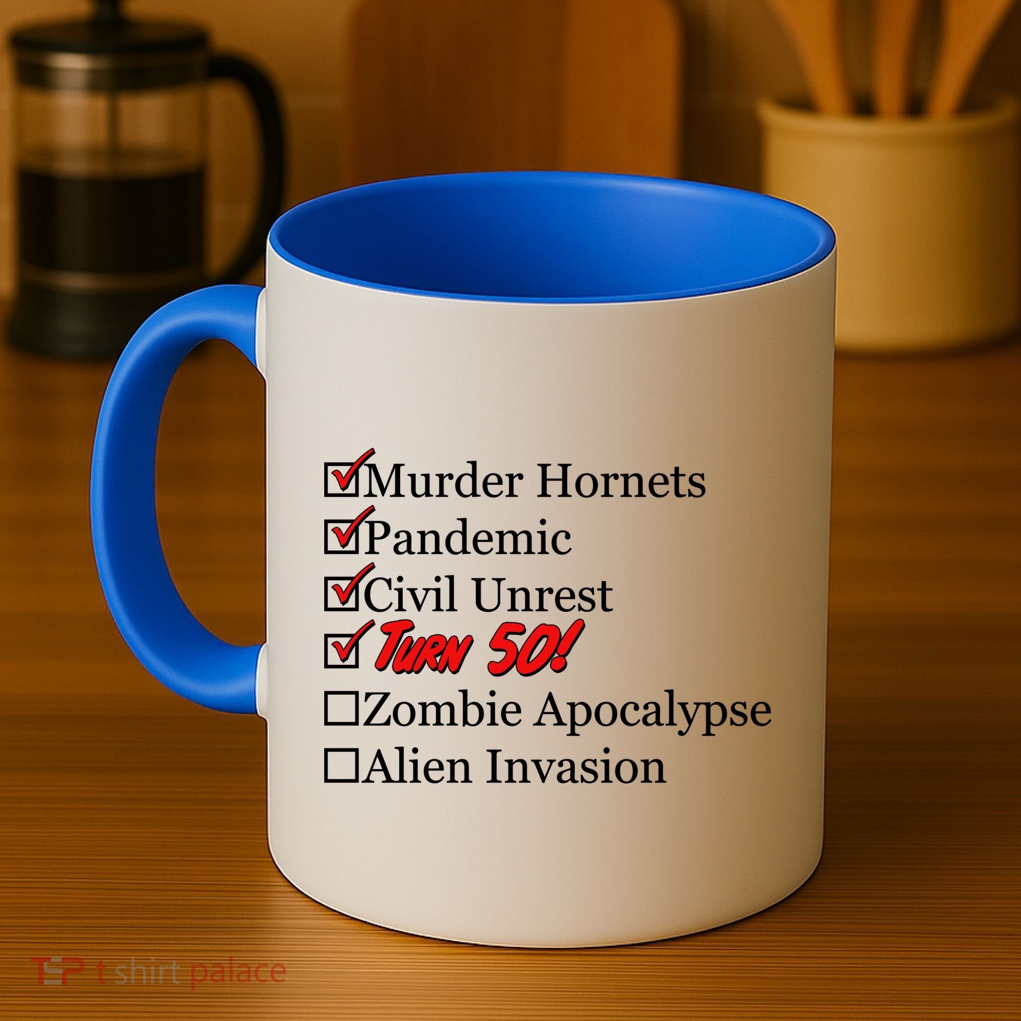 Funny Birthday In Quarantine Checklist 50th Birthday Coffee Mug