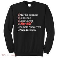 Funny Birthday In Quarantine Checklist 60th Birthday Sweatshirt thumb 0