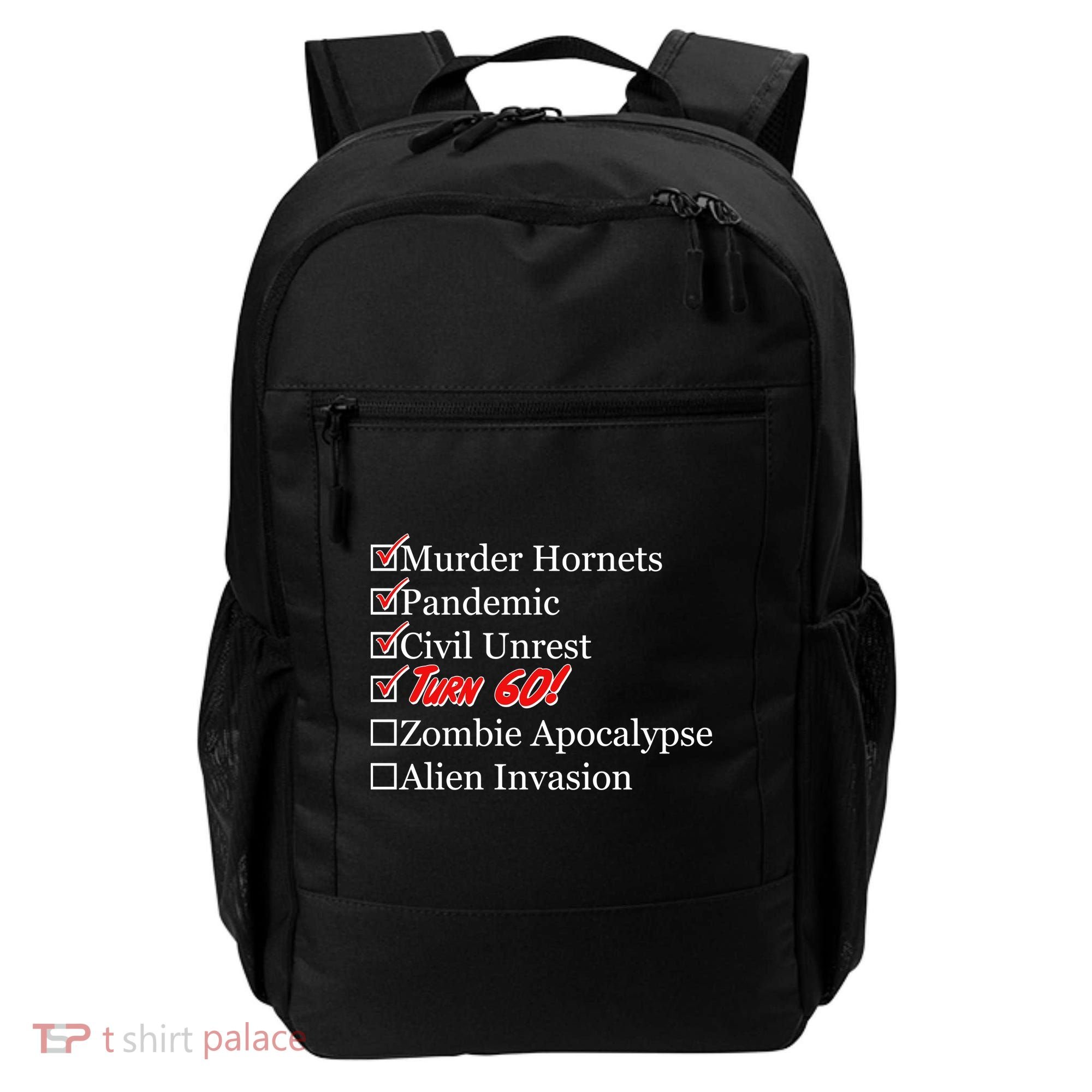 Funny Birthday In Quarantine Checklist 60th Birthday Backpack
