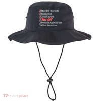 Funny Birthday In Quarantine Checklist 60th Birthday Bucket Hat thumb 0