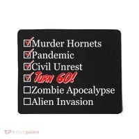 Funny Birthday In Quarantine Checklist 60th Birthday Mousepad thumb 0