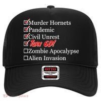 Funny Birthday In Quarantine Checklist 60th Birthday Hat thumb 0