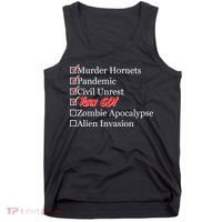 Funny Birthday In Quarantine Checklist 60th Birthday Tank Top thumb 0