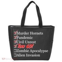 Funny Birthday In Quarantine Checklist 60th Birthday Tote Bag thumb 0