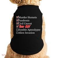 Funny Birthday In Quarantine Checklist 80th Birthday Doggie Tank thumb 0