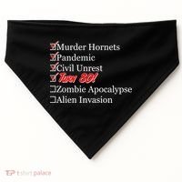 Funny Birthday In Quarantine Checklist 80th Birthday USA-Made Doggie Bandana thumb 0