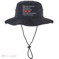 Funny Birthday In Quarantine Checklist 80th Birthday Bucket Hat thumb 0
