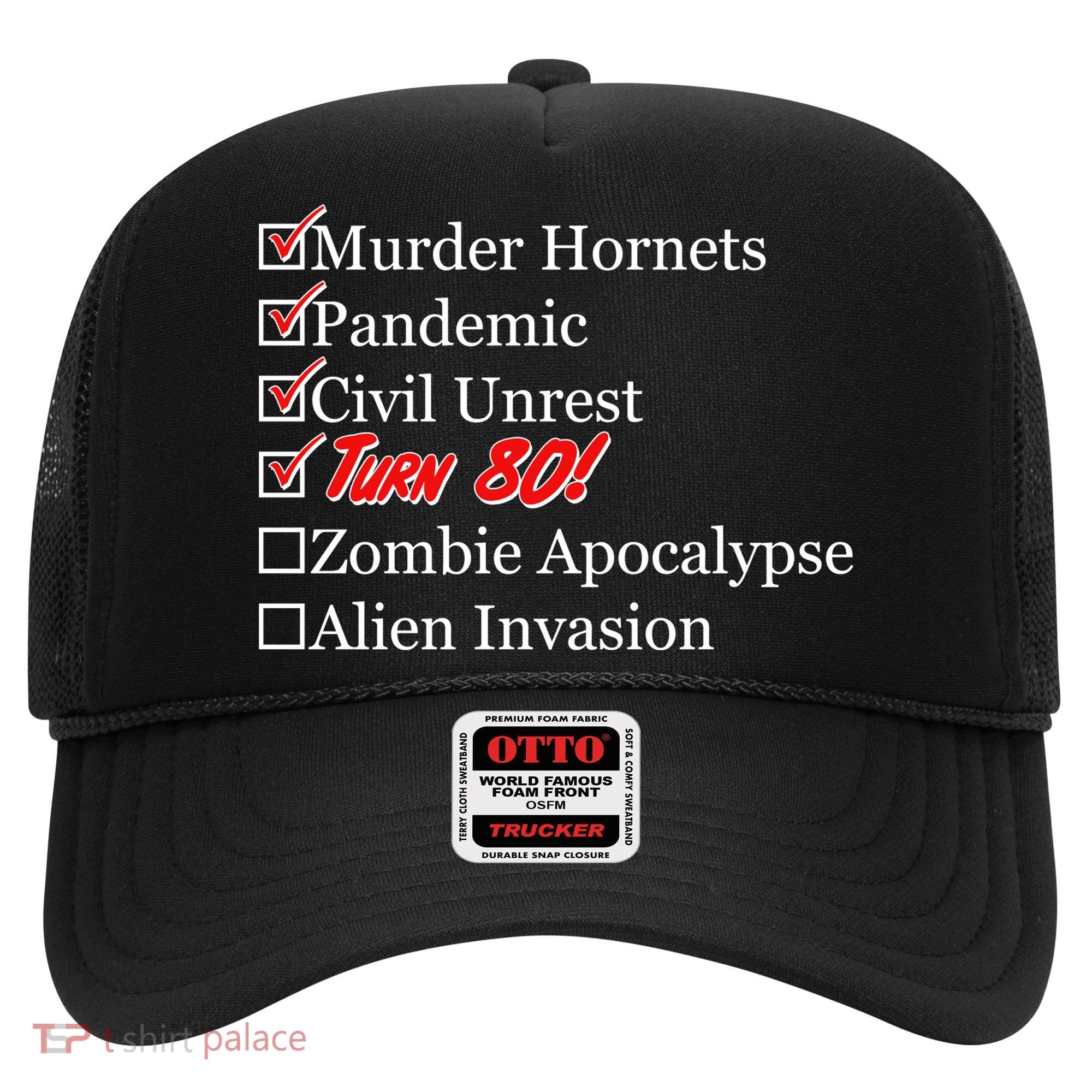 Funny Birthday In Quarantine Checklist 80th Birthday Hat