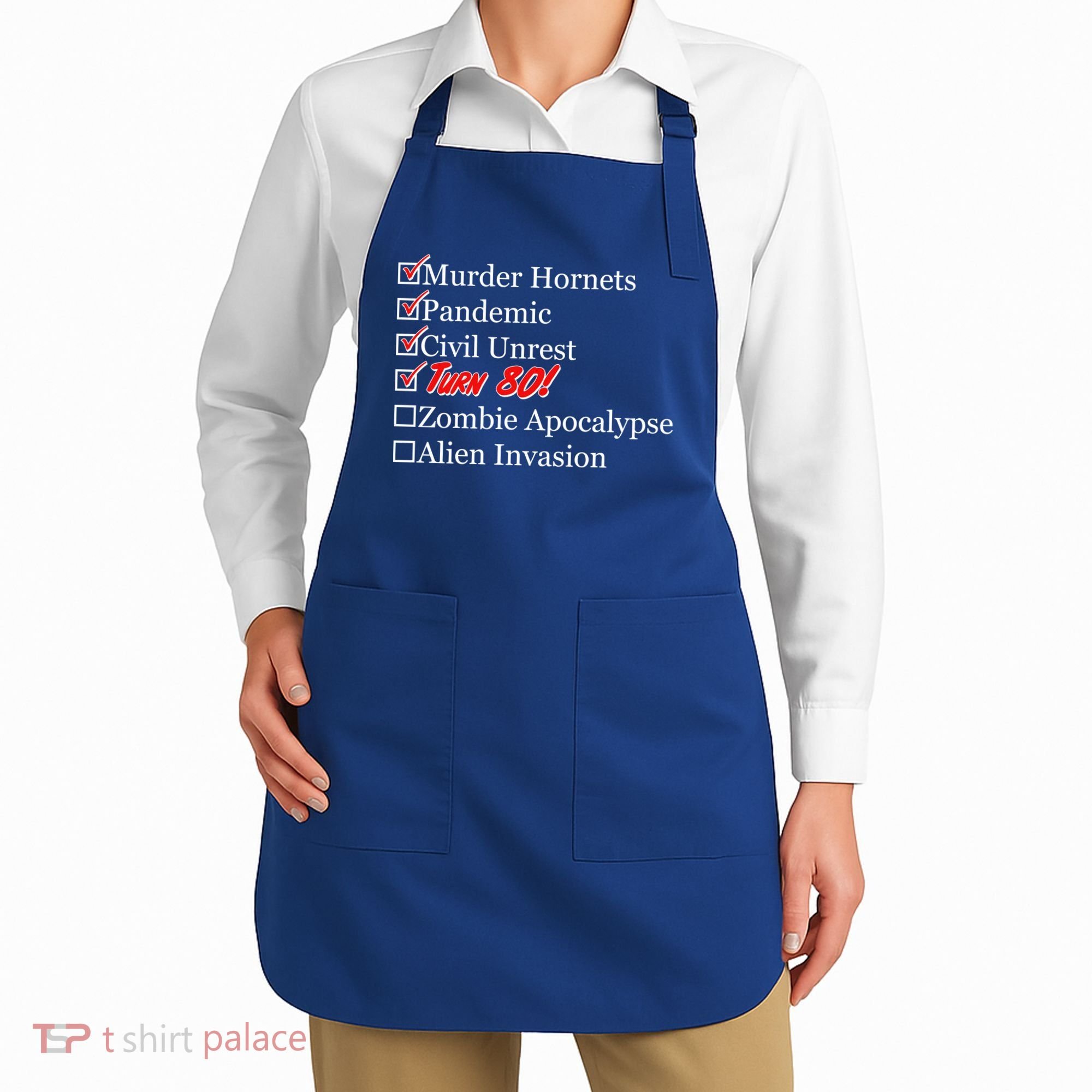 Funny Birthday In Quarantine Checklist 80th Birthday Apron