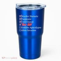 Funny Birthday In Quarantine Checklist 80th Birthday Tumbler thumb 0