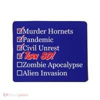 Funny Birthday In Quarantine Checklist 80th Birthday Mousepad thumb 0