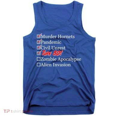 Funny Birthday In Quarantine Checklist 80th Birthday Tank Top