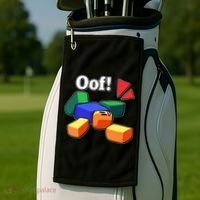 Funny Blox Noob Gamer Funny Golf Towel thumb 2
