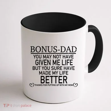 Funny Bonus-Dad Coffee Mug back