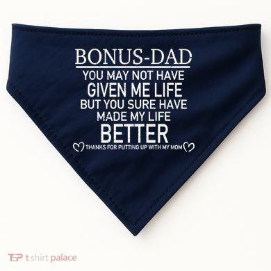 Funny Bonus-Dad USA-Made Doggie Bandana