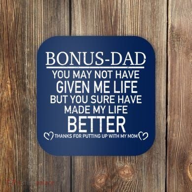 Funny Bonus-Dad Coaster