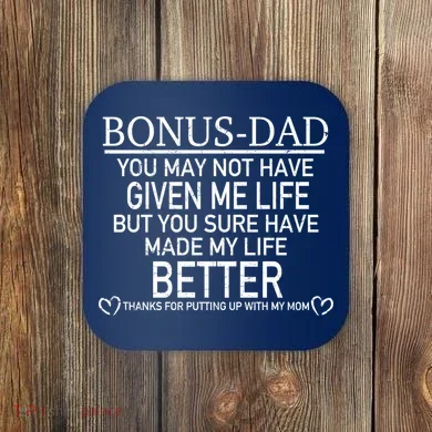 Funny Bonus-Dad Coaster