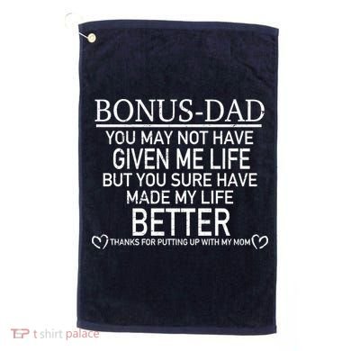Funny Bonus-Dad Golf Towel