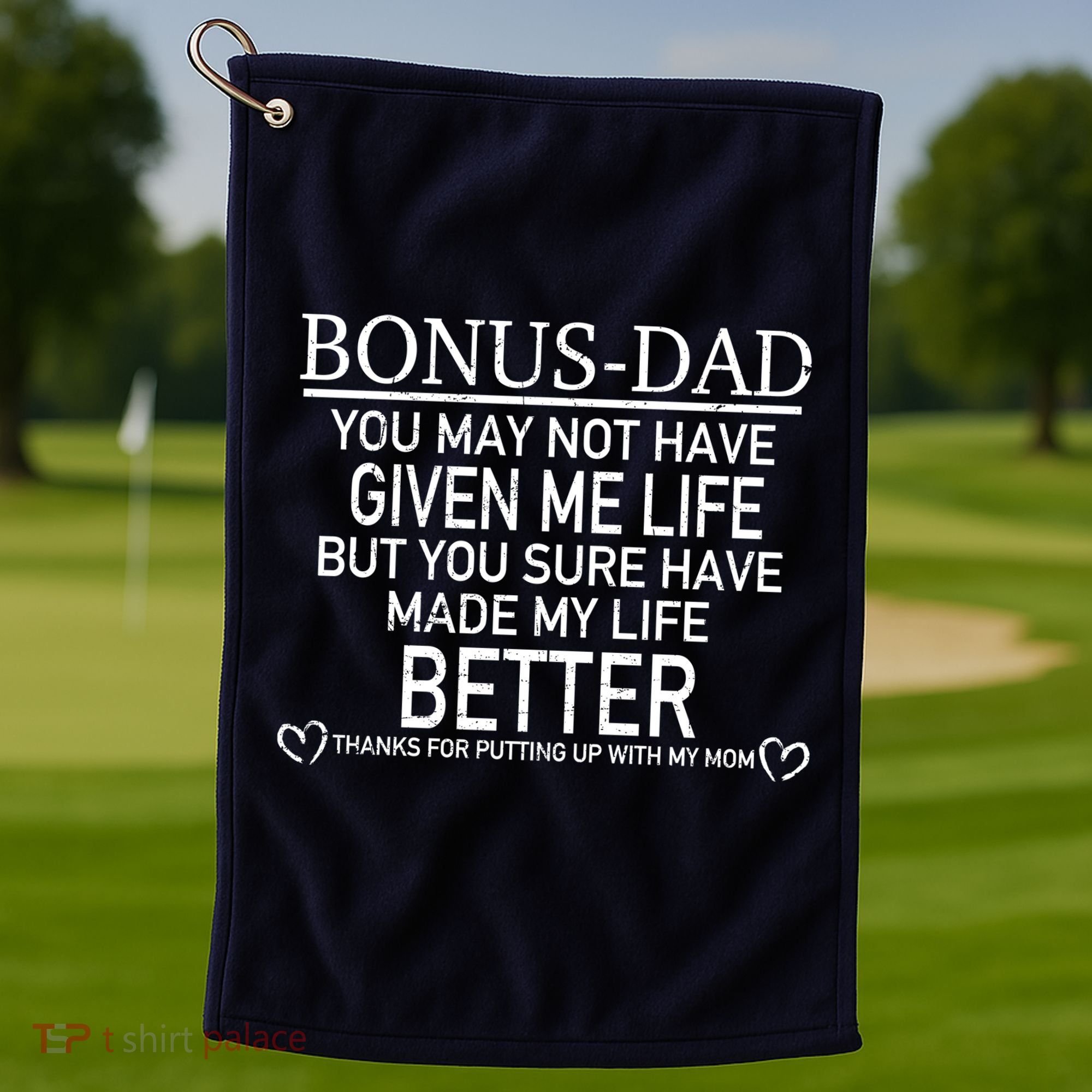 Funny Bonus-Dad Golf Towel