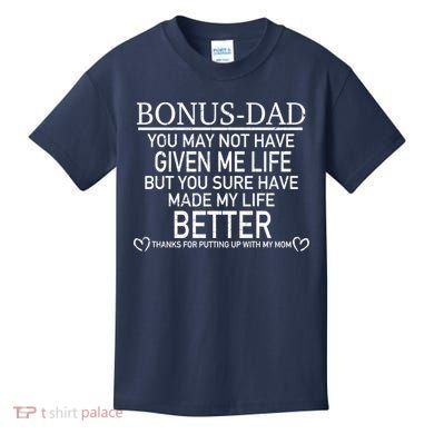 Funny Bonus-Dad Kids T-Shirt