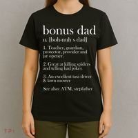 Funny Bonus Dad Definition T-Shirt thumb 4