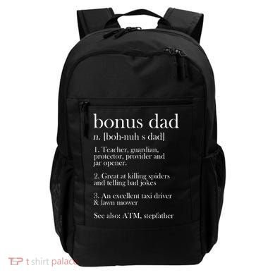 Funny Bonus Dad Definition Backpack