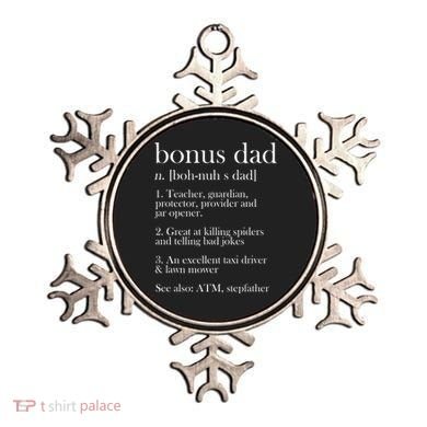 Funny Bonus Dad Definition Ornament