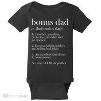 Funny Bonus Dad Definition Baby Bodysuit thumb 0