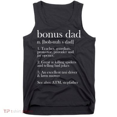 Funny Bonus Dad Definition Tank Top