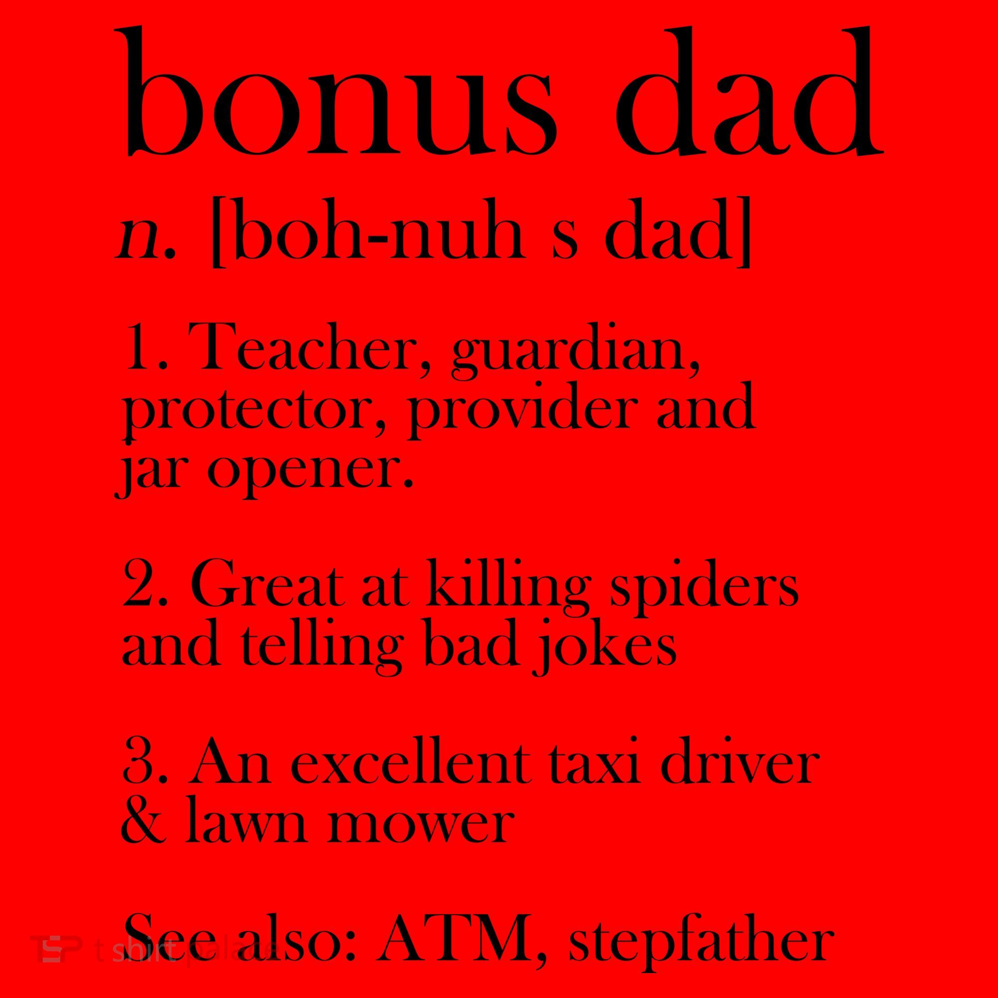 Funny Bonus Dad Definition Santa Hat