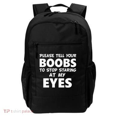 Funny Boob Meme Staring At My Eyes Backpack