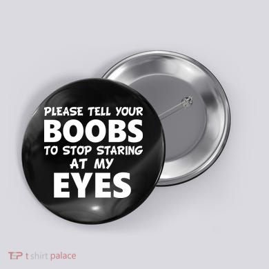 Funny Boob Meme Staring At My Eyes Button