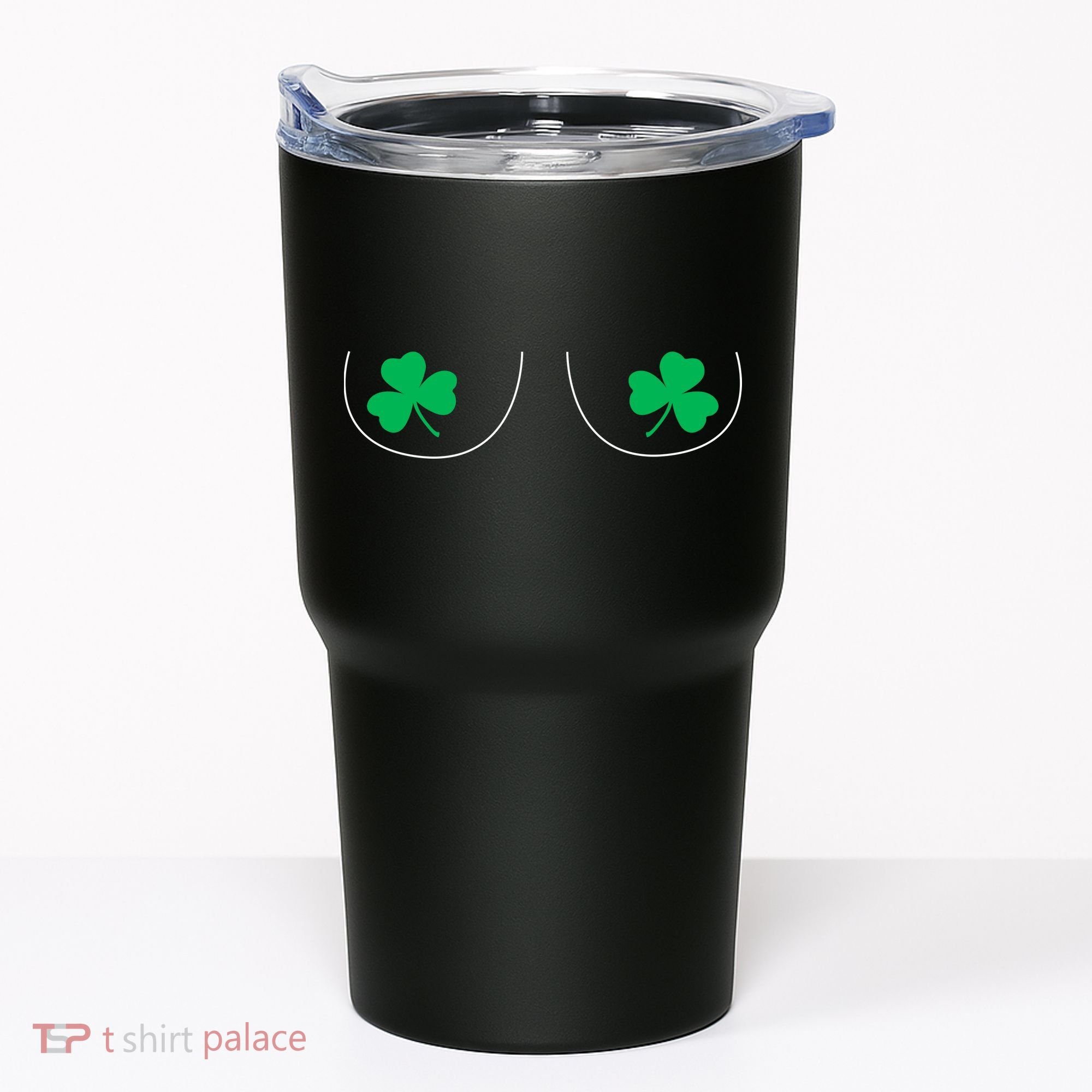 Funny Boob Novelty Shamrocks Tumbler